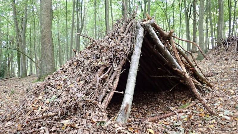 Build a shelter before the fire