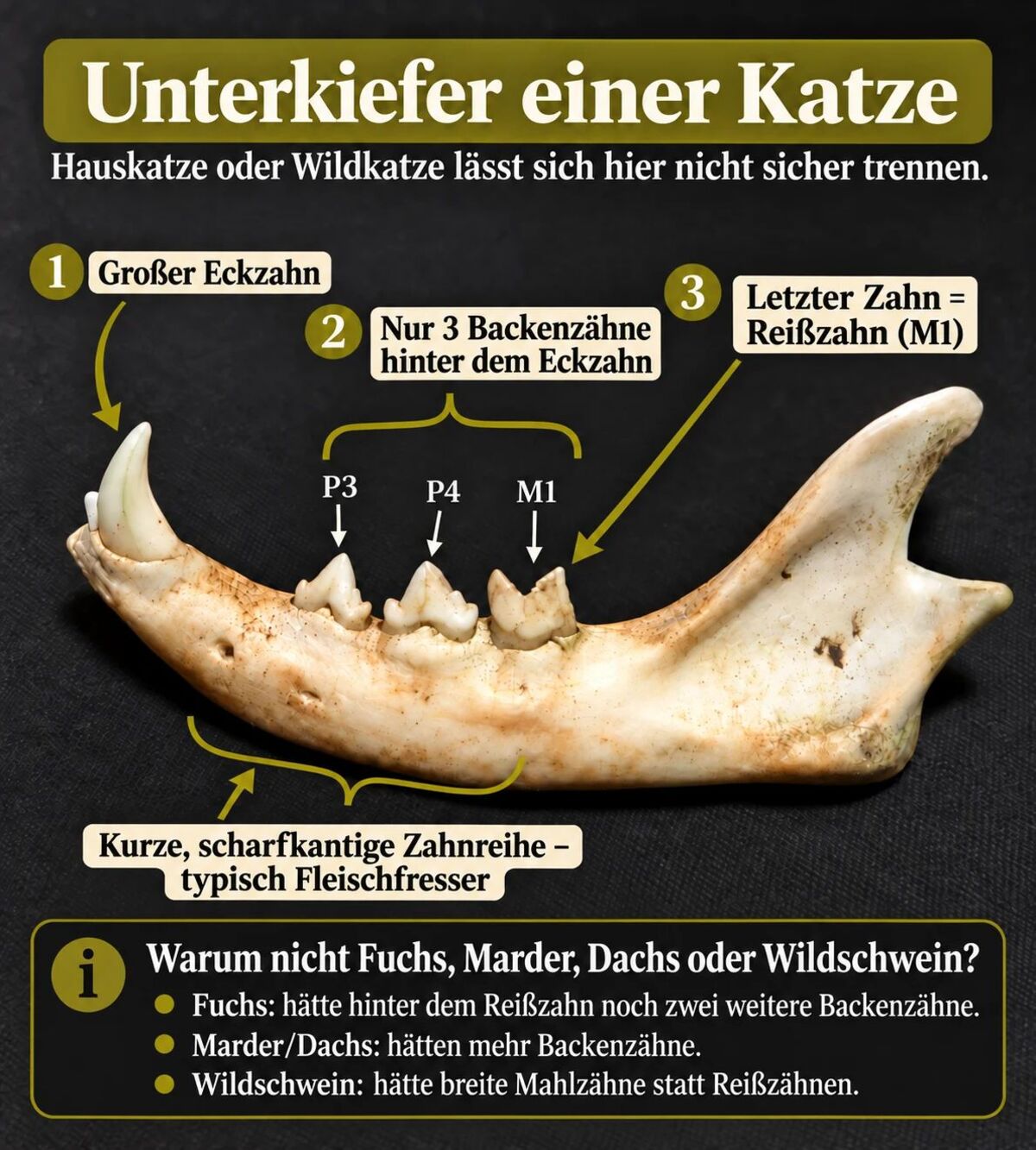 Die F.I.A.B. Mail (Freitag, 04.04.2025) nl Infografik Unterkiefer einer Katze