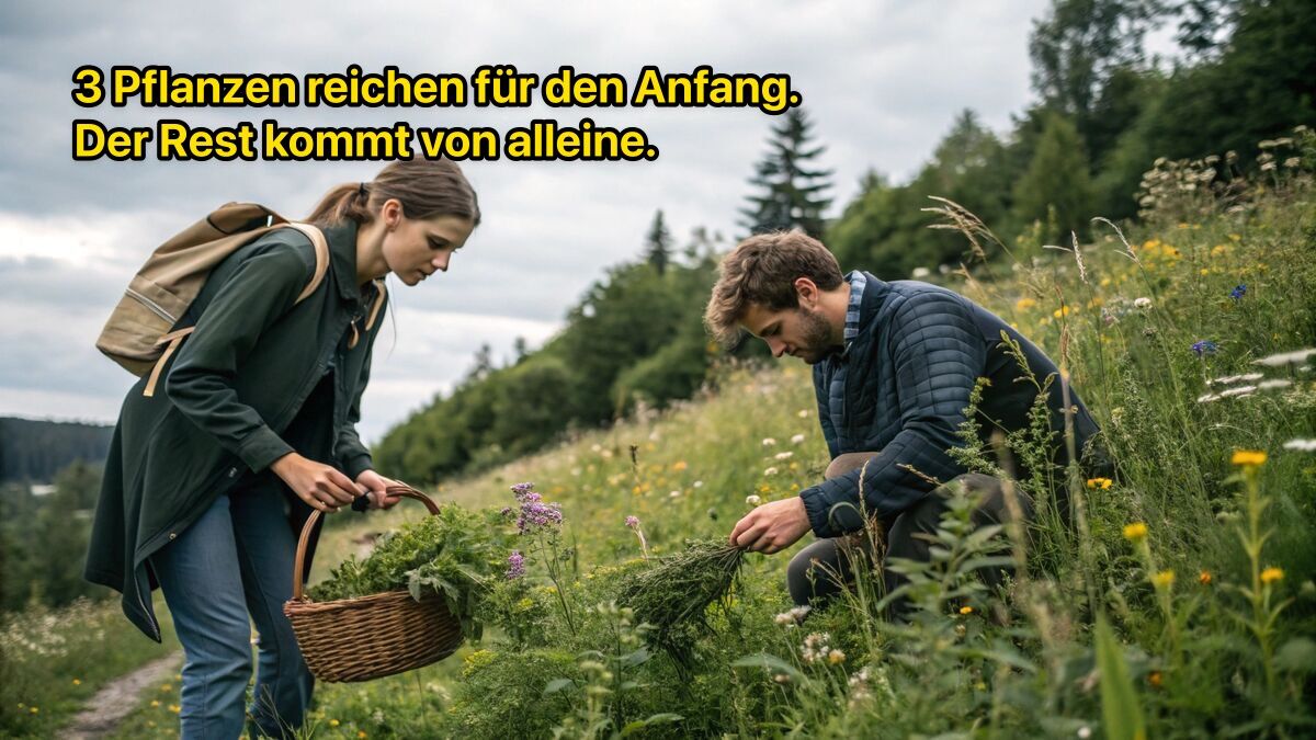 Die F.I.A.B. Mail (Freitag, 26.07.2026) nl ein mann sammelt wildkr uter modern junger mann