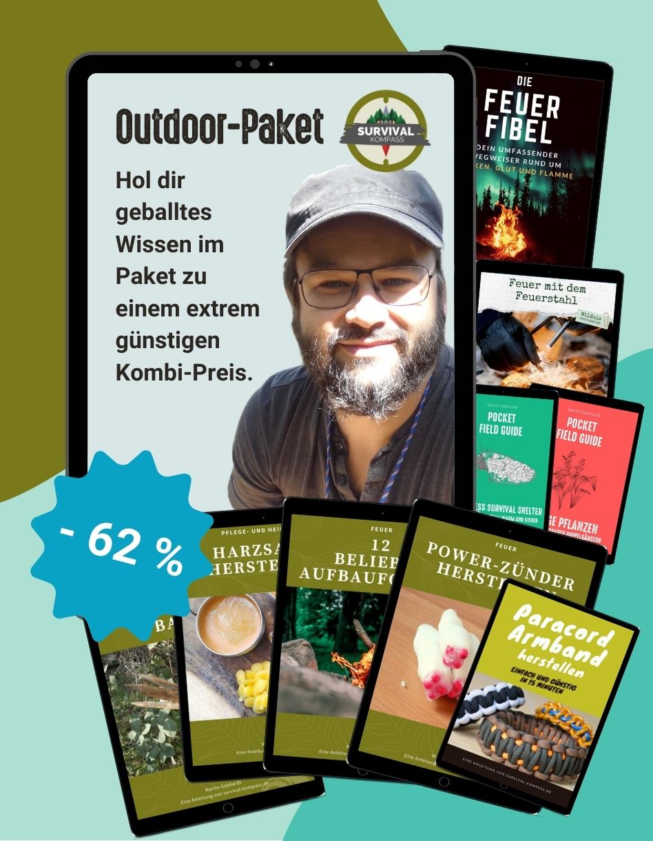 Outdoor-Paket (Feuer, Speer, Zünder, Harz, Pocket Guides etc.)