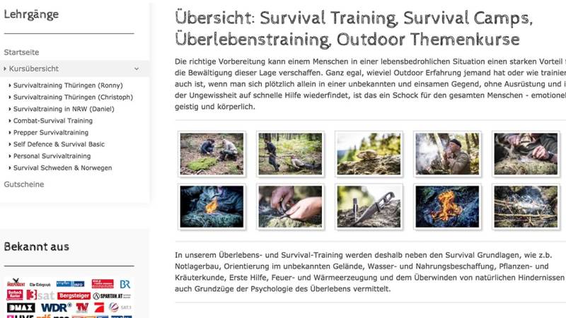 Personal Survival Training in Thuringia/Hesse by Team-Survival