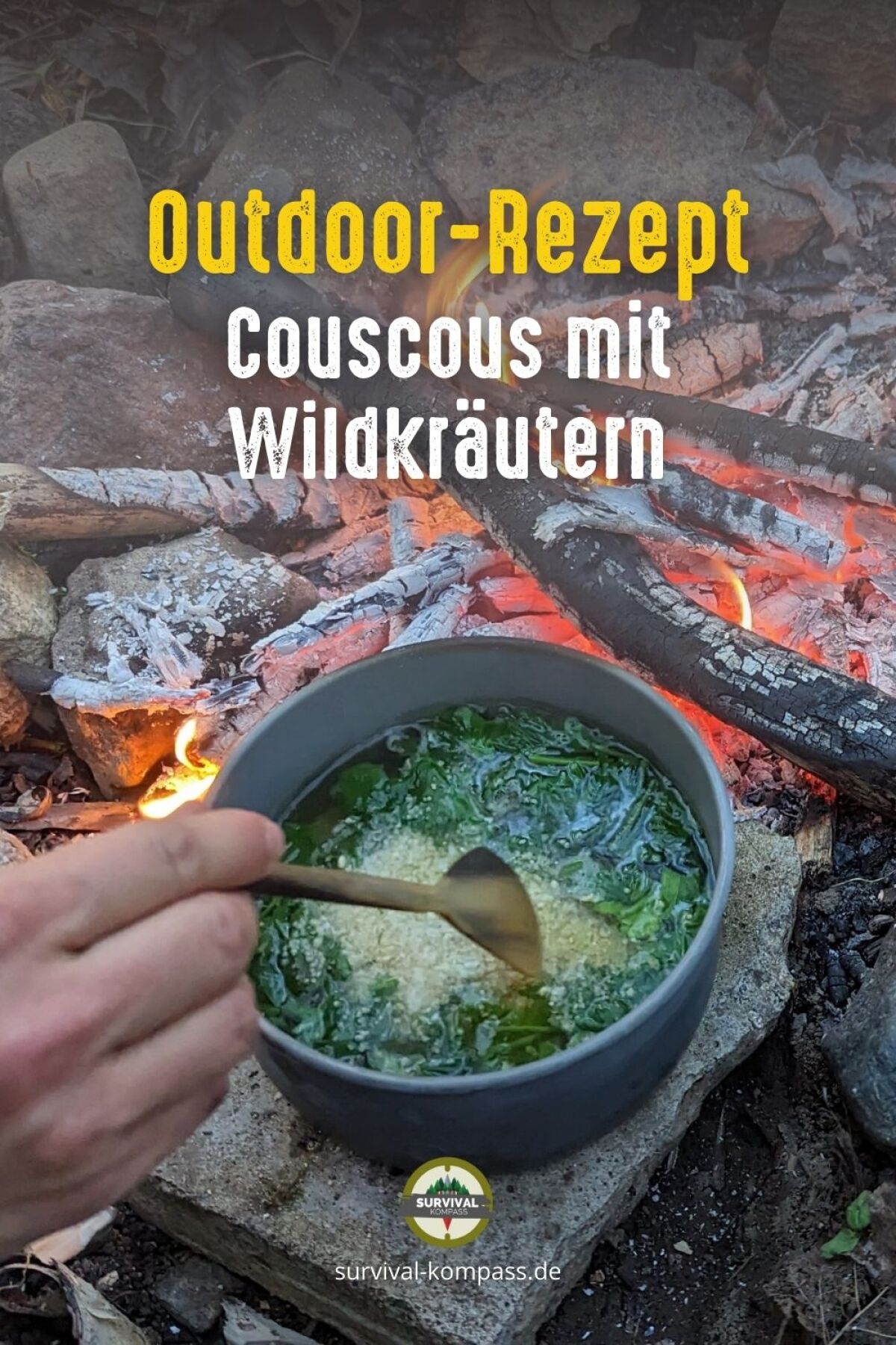 Couscous mit Wildkräutern