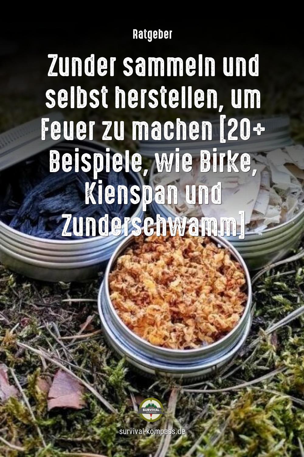 Zunder sammeln & herstellen Feuer machen in der Natur