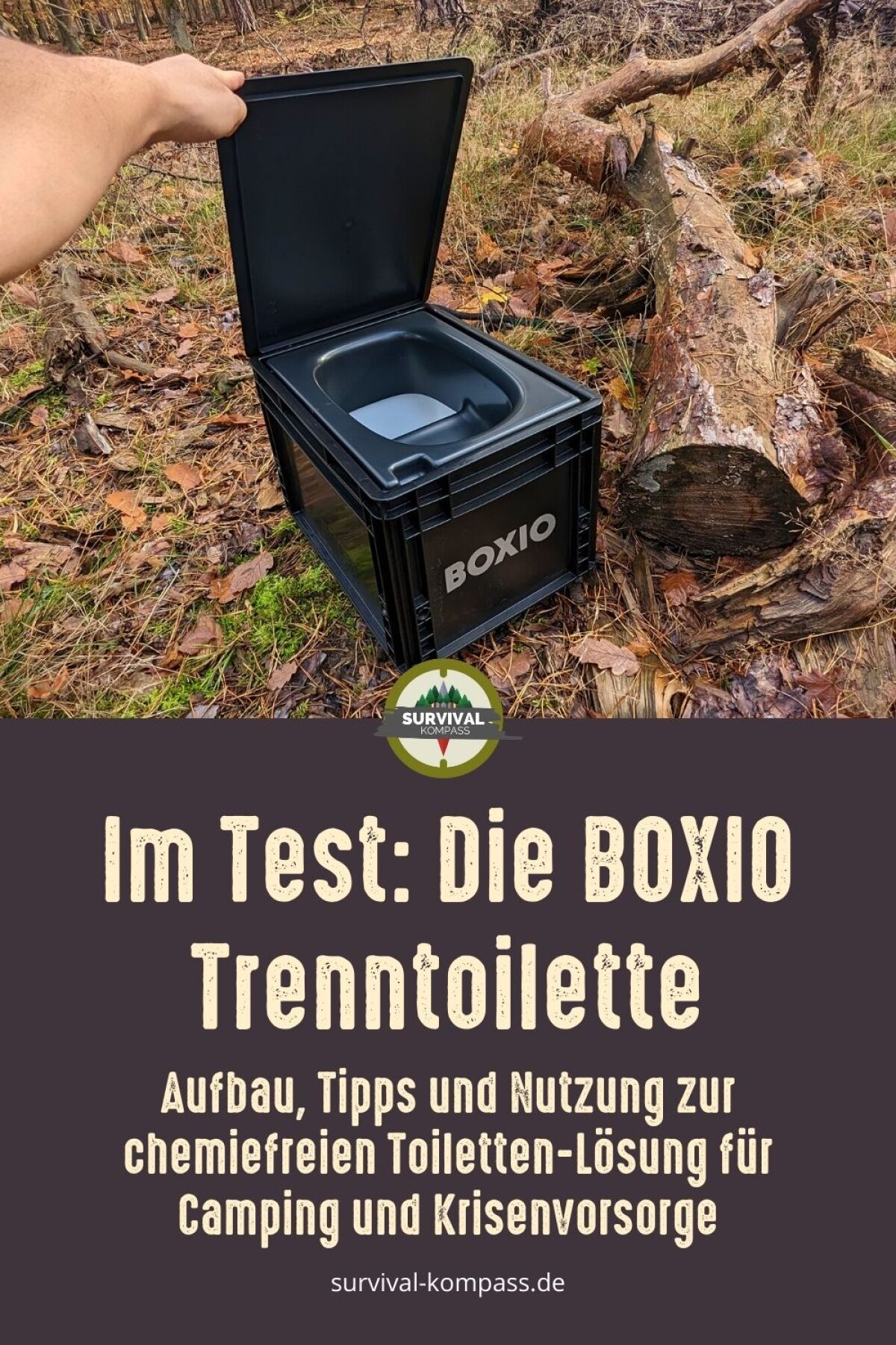Test BOXIO Trenntoilette für Camping, Van Life & Krisen
