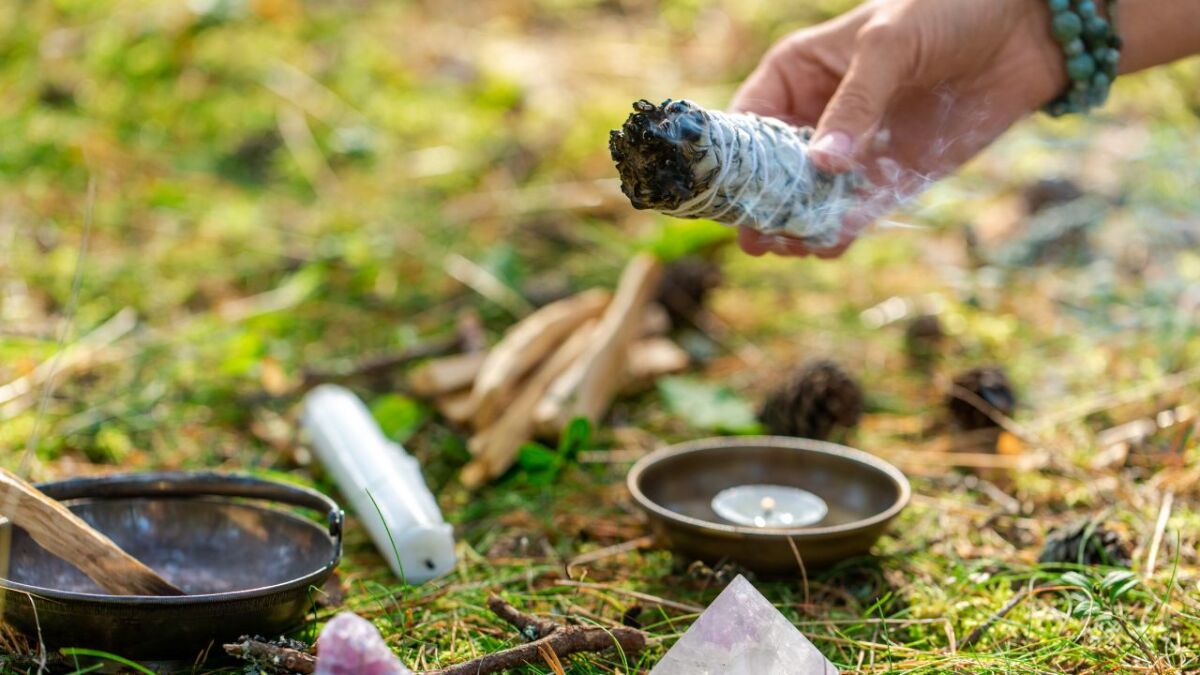 Smudging is the whisper of the herbs, connecting our souls with the silence of the woods.