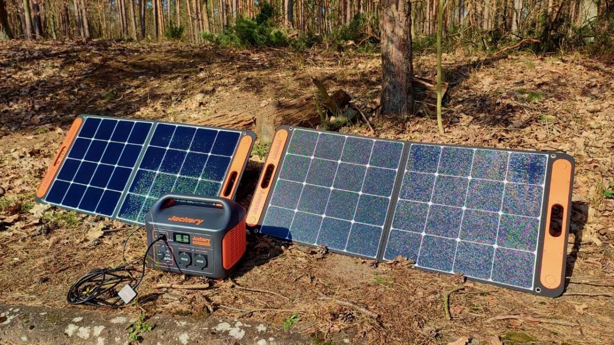 Charging with solar energy is a great way to keep the mobile power station charged and ready for use.