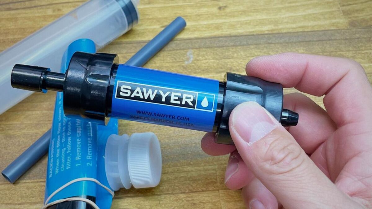 sawyer mini pointone wasserfilter test 4