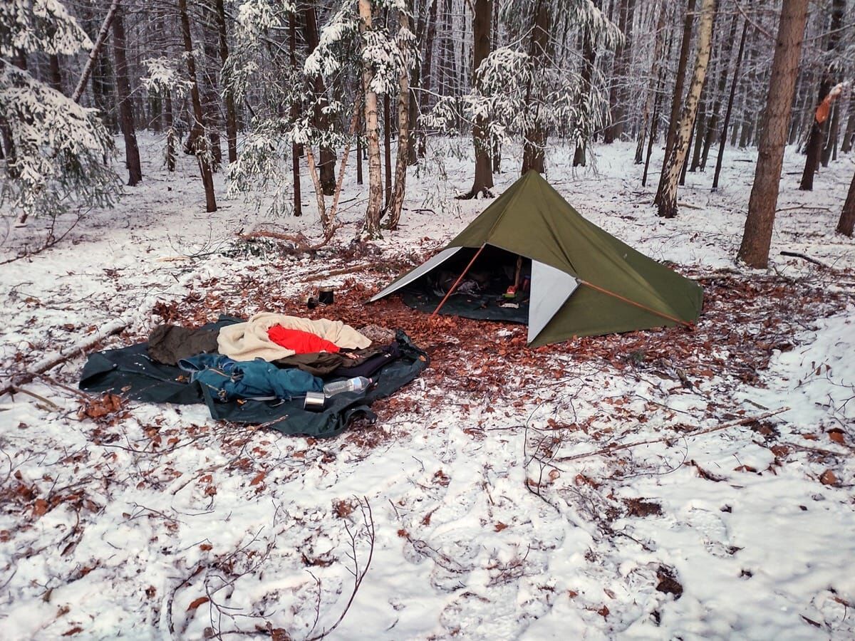 schnee tarp winter