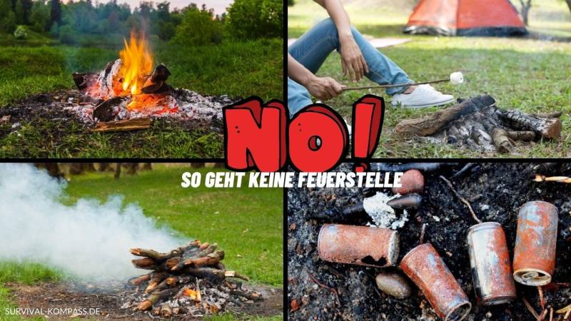 Abschreckende Beispiele von Feuerstellen