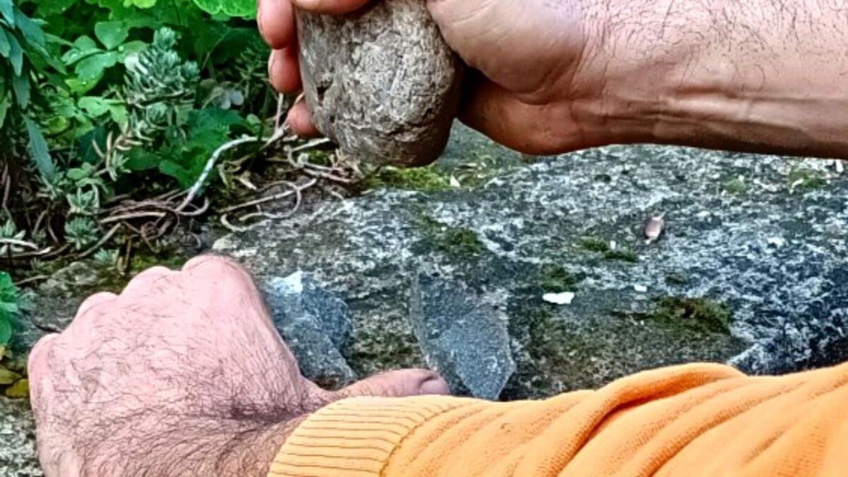 How to build a simple stone knife to survive in an emergency