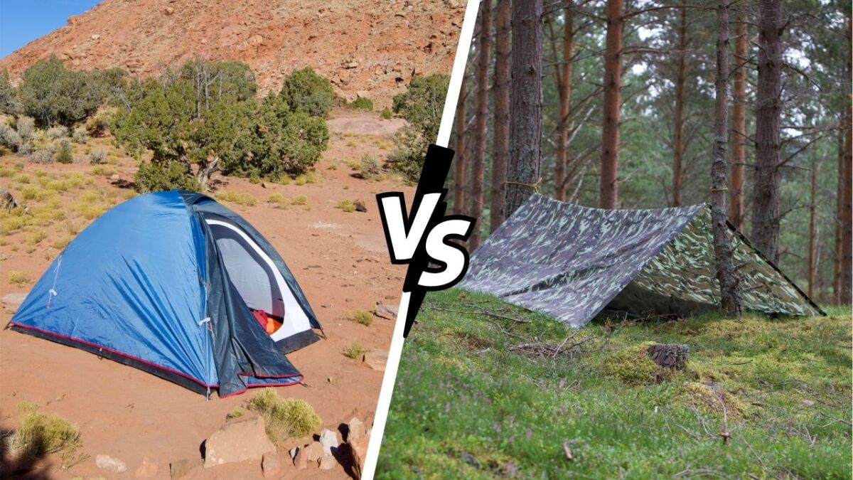 Tarp oder Zelt? Was ist besser? – Eine Liste mit Vor- und Nachteilen (+Umfrageergebnisse)