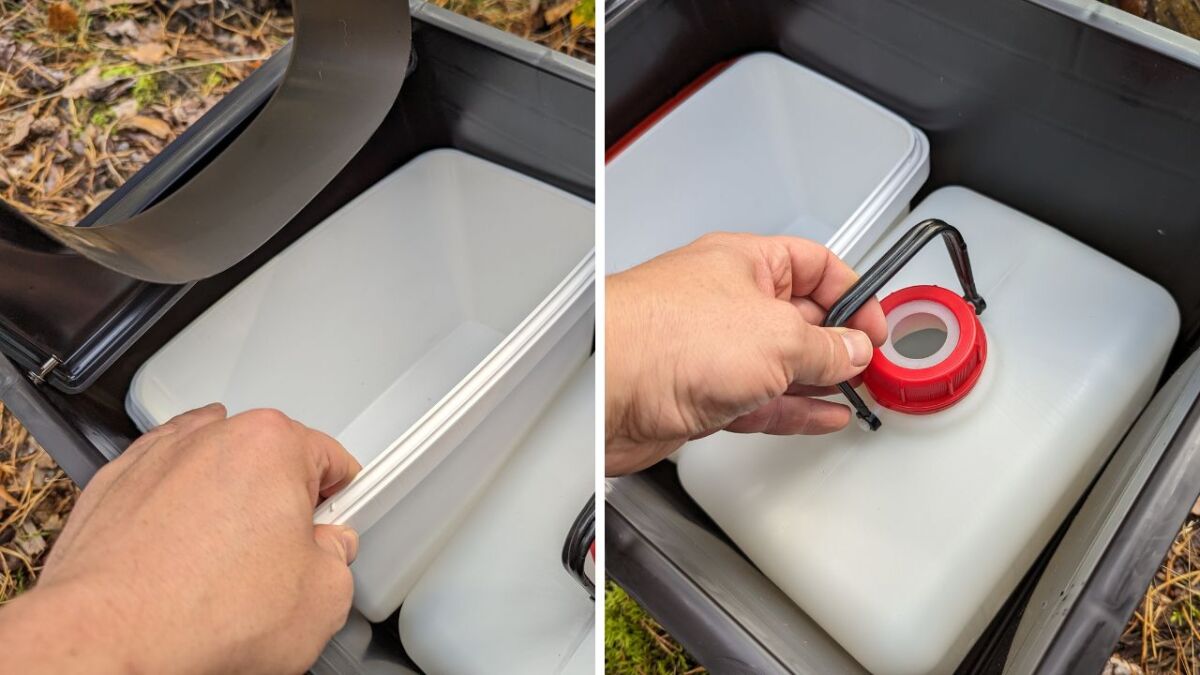 Test Boxio Separating Toilet Container