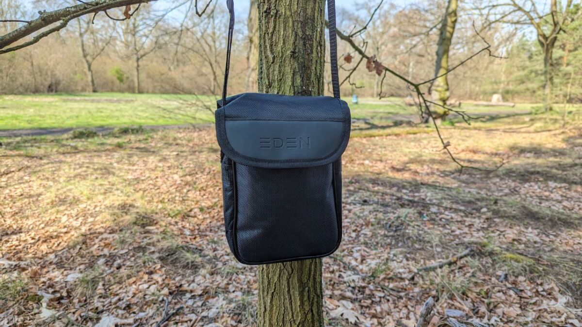 test review eden fernglas XP 10x56 tasche