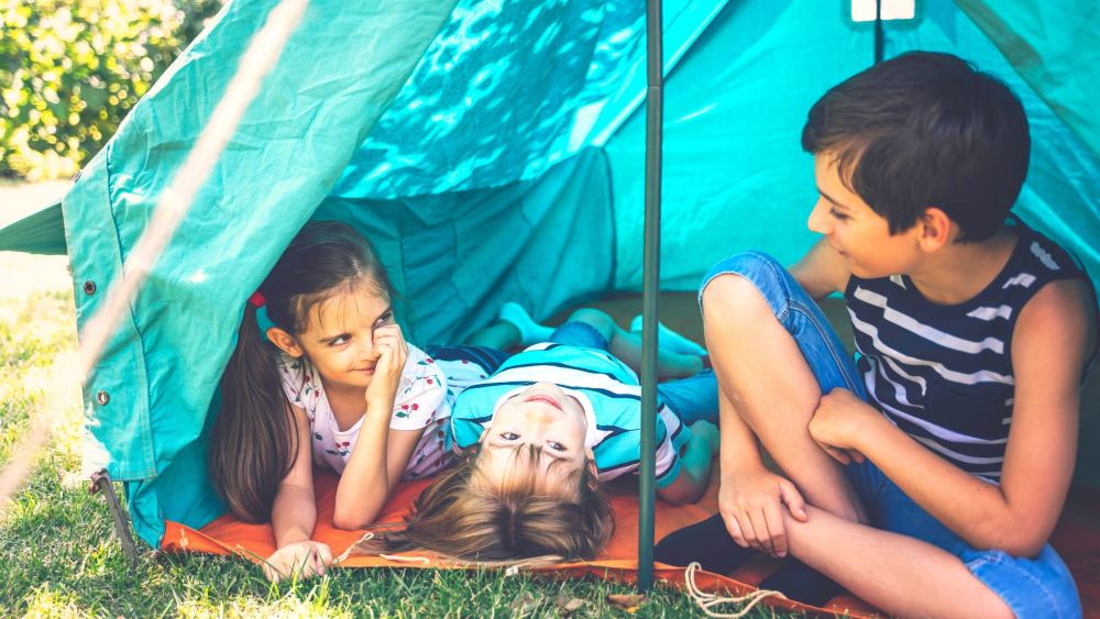 Tips for camping in the garden with children – this is how you introduce them to camping