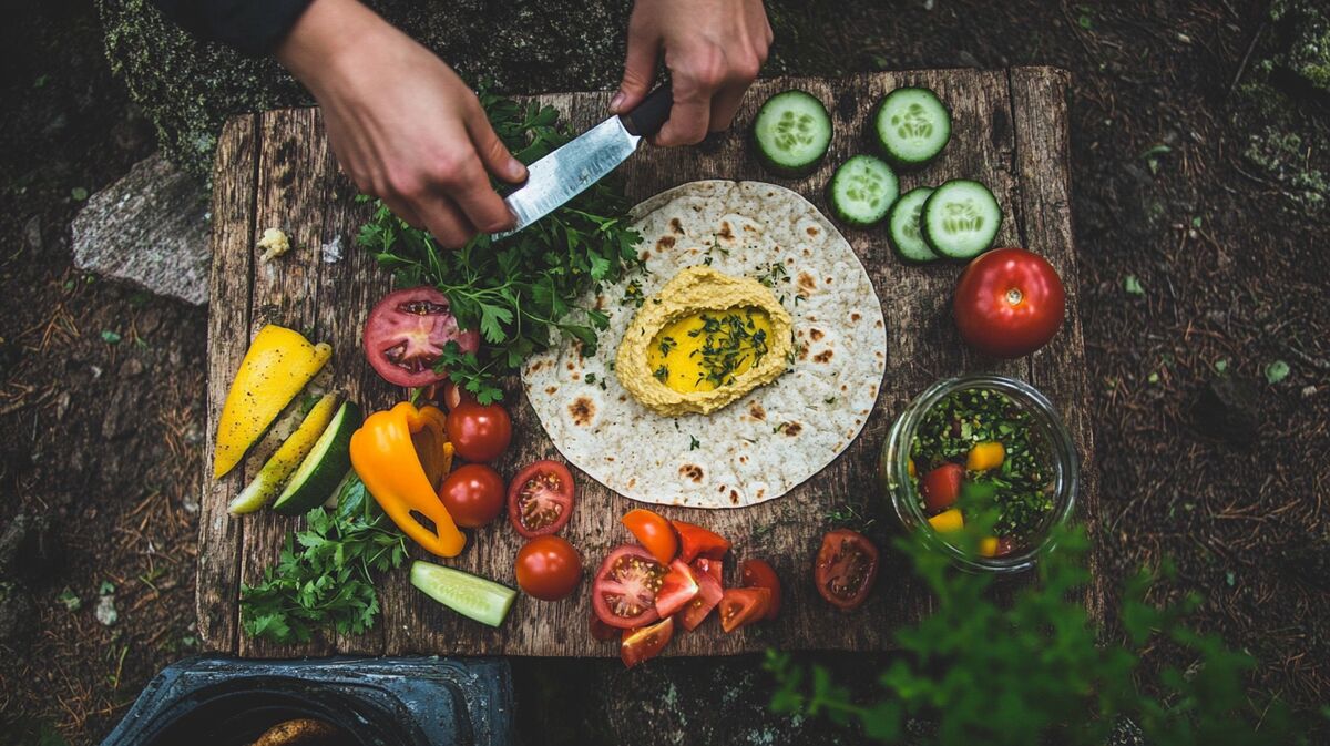 tortillas humus gemuese