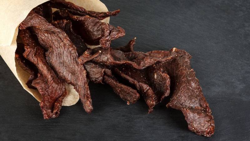 Dried meat is perfect for survival nutrition