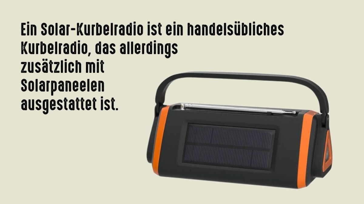 What is a solar crank radio?