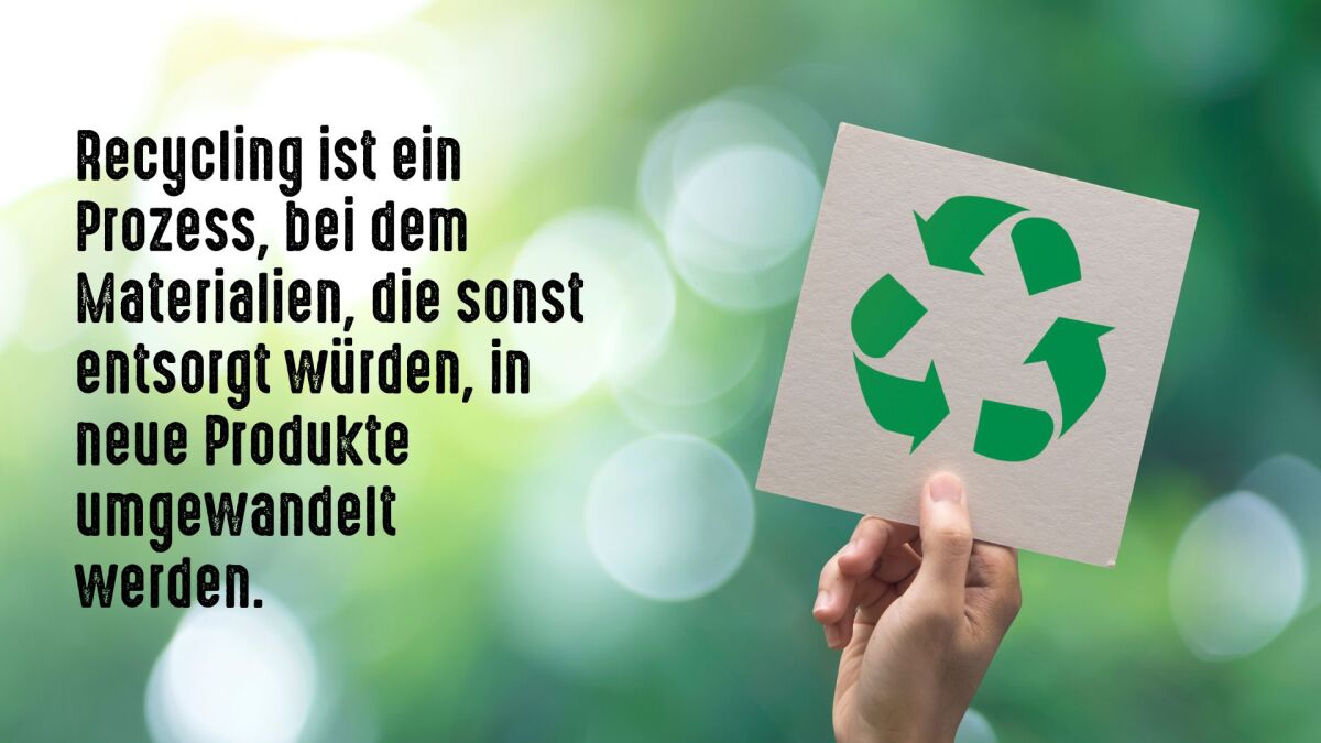 Recycling ist ein Prozess, bei dem Materialien, die sonst entsorgt würden, in neue Produkte umgewandelt werden. Diese Praxis wird seit der industriellen Revolution verwendet, hat sich aber erst in den frühen 2000er-Jahren weiter verbreitet.
