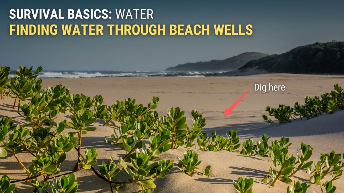 Finding water through beach fountains