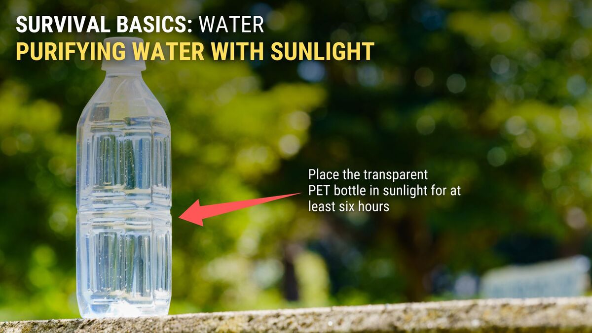 Clean water with sunlight