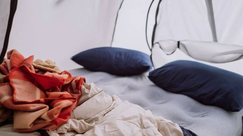 A pillow while camping can greatly enhance your sleep