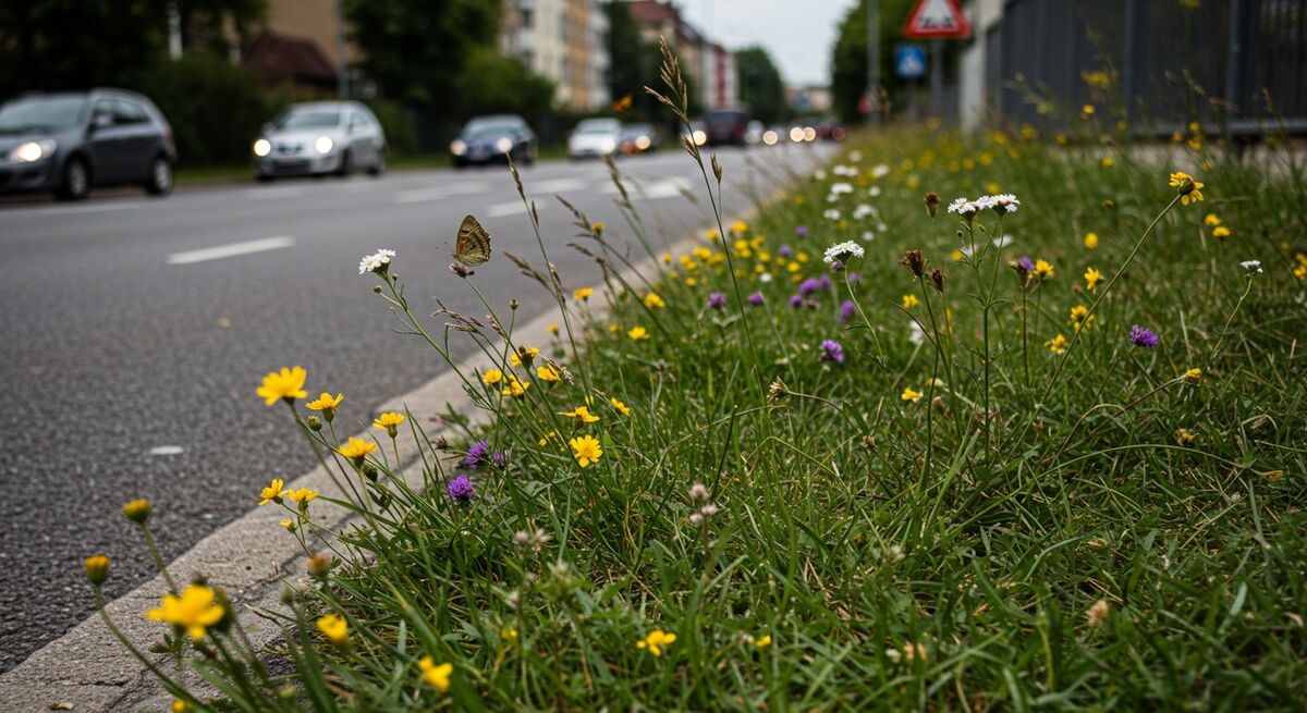 Gefahren beim Wildpflanzen sammeln: Mein Guide wildpflanzen viel befahrene strasse
