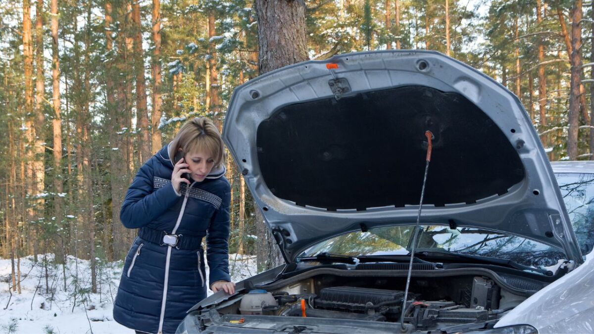 Im Winter sicher Auto fahren mit Kindern an Bord