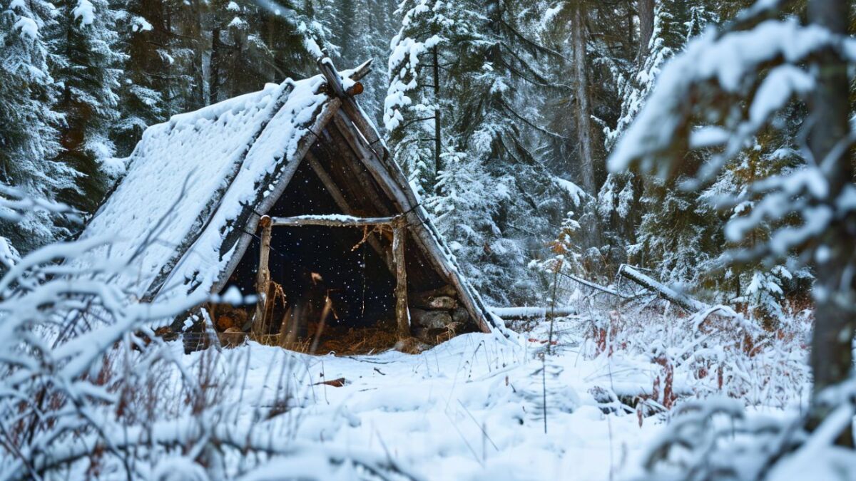 9 shelter to stay overnight in the wilderness - outlast the cold in winter survival
