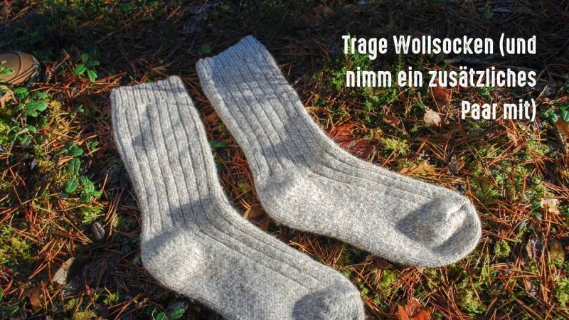 winter wandern die richtigen wollsocken