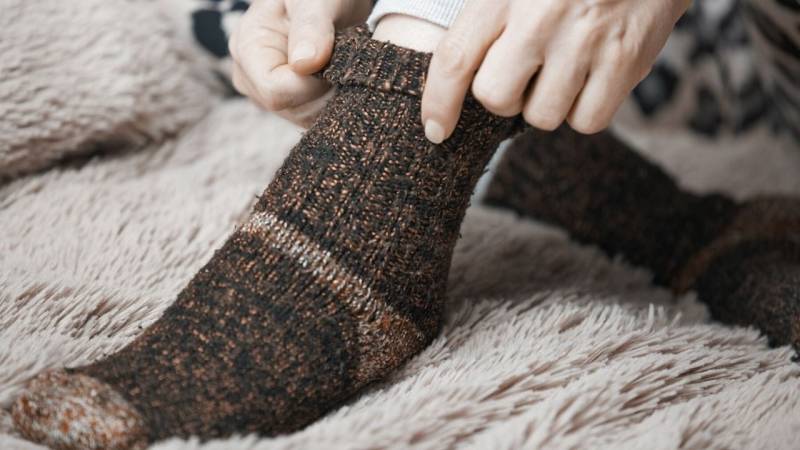 Wool socks are the best way to keep your feet warm