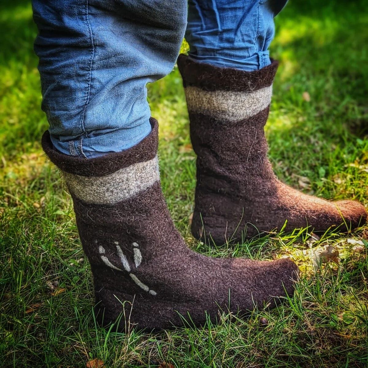 My felted wool boots