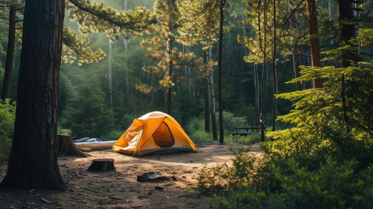 zelt campingstelle