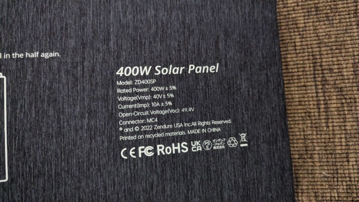 zendure solarpanel 400 watt technische angaben