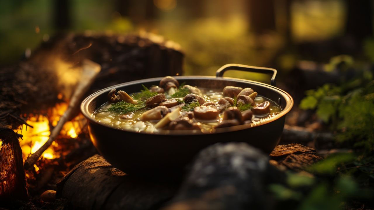 Outdoor Pilzsuppe