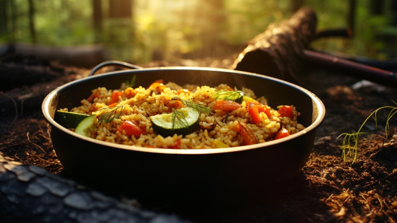 Wildnis-Wok: Bulgur Bowl mit Bushcraft-Touch