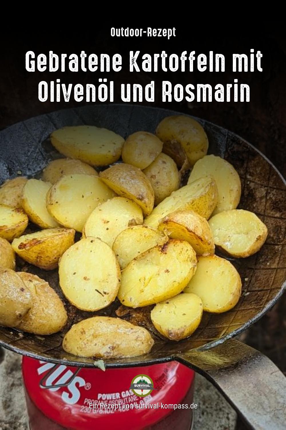 Gebratene Kartoffeln mit Olivenöl und Rosmarin