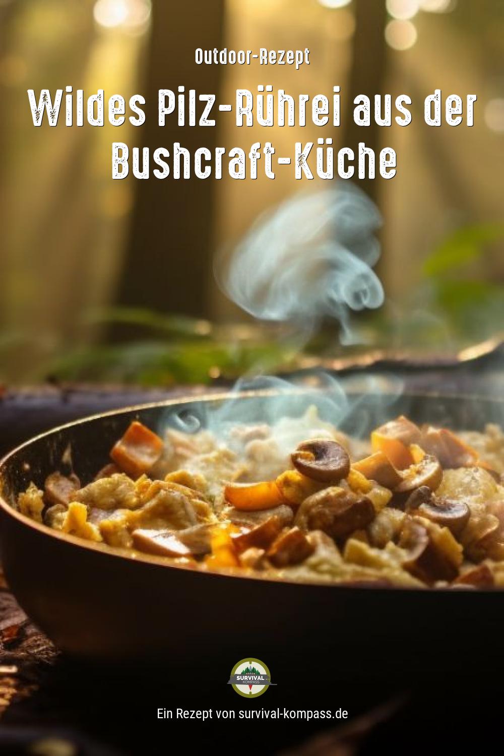 Wildes Pilz-Rührei aus der Bushcraft-Küche