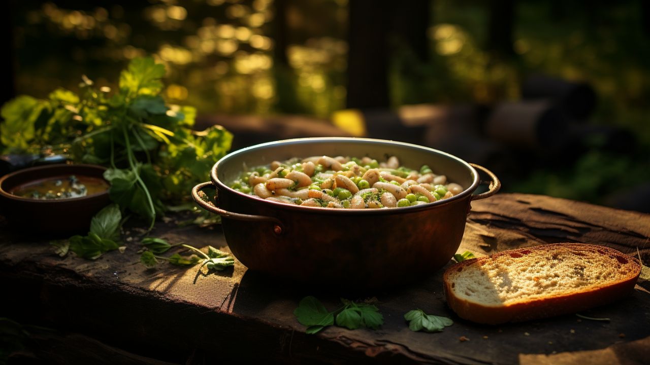 wildnis bohnensuppe mit knoblauch kick