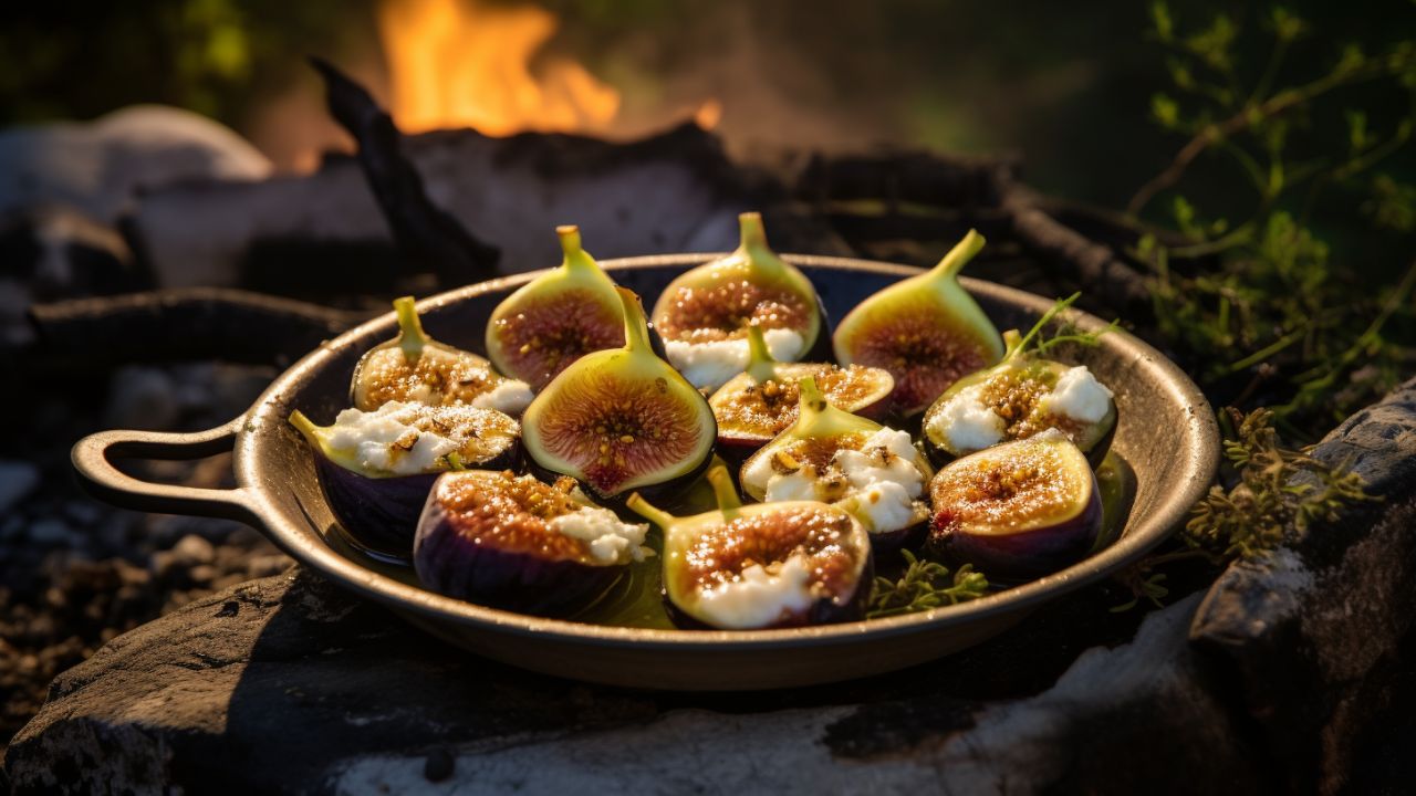 Wilderness figs with a hint of goat cheese and a kiss of honey thyme