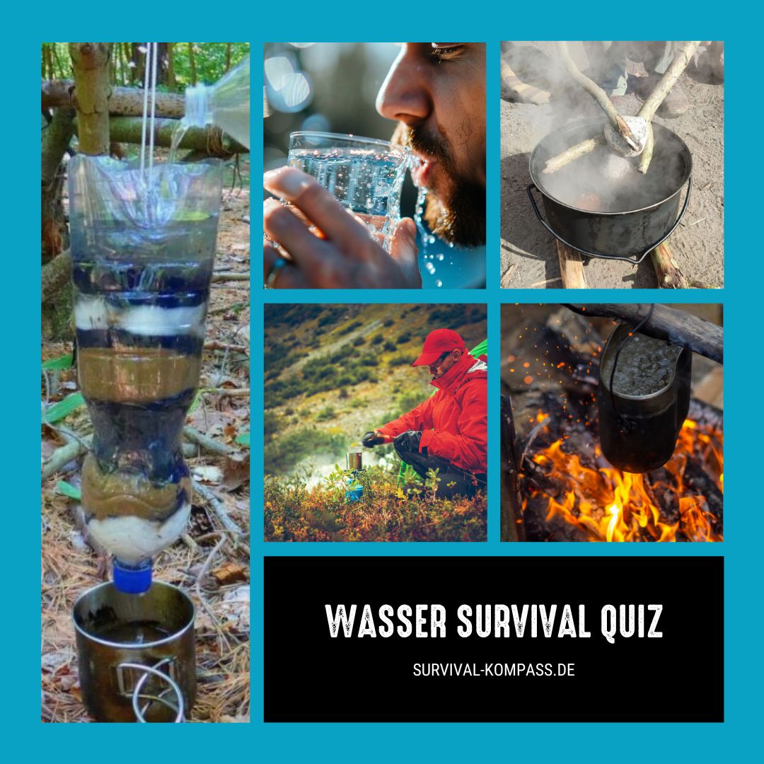 Trinkwasser-Survival-Quiz: Wasser in der Wildnis finden & aufbereiten