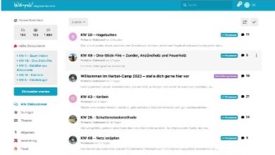 Unser digitales Lagerfeuer ist ein geschützter Raum für Fragen und Antworten.